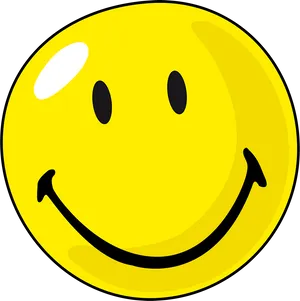 Classic Smiley Face Emoji.png PNG Image