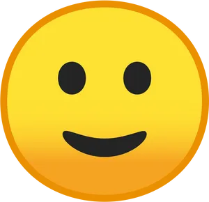 Classic Smiley Face Emoji PNG Image