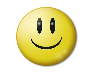 Classic Smiley Face Emoji PNG Image