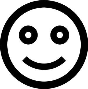 Classic Smiley Face Emoji PNG Image