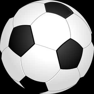 Classic Soccer Ball Graphic PNG with transparent background