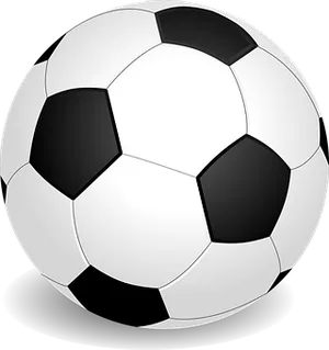 Classic Soccer Ball Graphic PNG Image