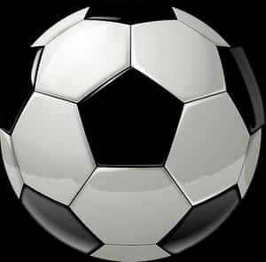 Classic Soccer Ball Graphic PNG image with transparent background