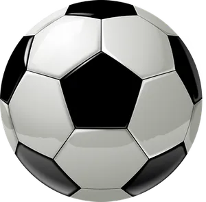 Classic Soccer Ball Graphic PNG Image