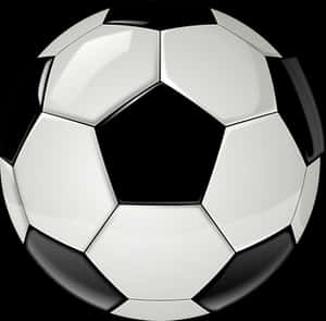 Classic Soccer Ball Graphic PNG image with transparent background