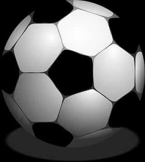 Classic Soccer Ball Graphic PNG image with transparent background