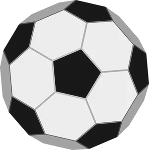 Classic Soccer Ball Icon PNG Image