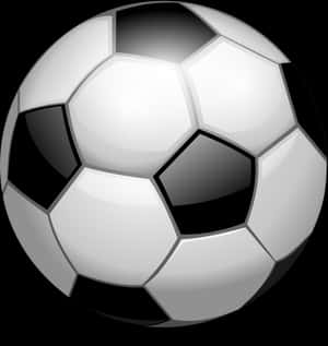 Classic Soccer Ball Illustration PNG image with transparent background