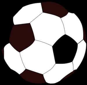 Classic Soccer Ball Illustration PNG with transparent background