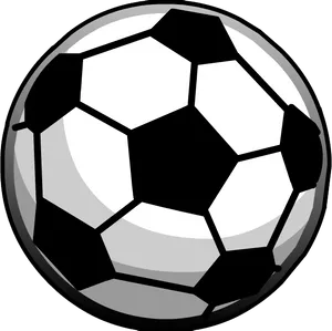 Classic Soccer Ball Illustration PNG Image