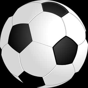Classic Soccer Ball Illustration PNG image with transparent background