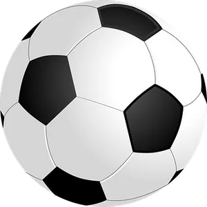 Classic Soccer Ball Illustration PNG Image
