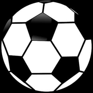 Classic Soccer Ball Vector Illustration PNG with transparent background