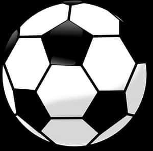 Classic Soccer Ball Vector Illustration PNG image with transparent background
