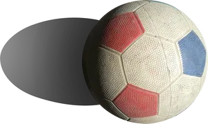 Classic Soccer Ballon Black Background PNG Image