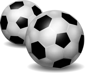 Classic Soccer Balls Clipart PNG Image