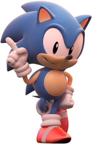 Classic Sonic Pose.png PNG Image