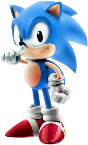 Classic Sonic Pose.png PNG Image