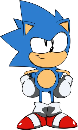 Classic Sonic Pose.png PNG Image