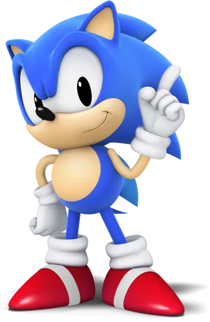 Classic Sonic Pose.png PNG Image