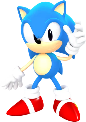 Classic Sonic Pose.png PNG Image