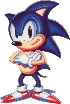 Classic Sonic Pose PNG Image