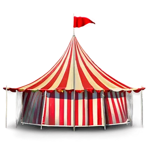 Classic Striped Carnival Tent Png Wlf PNG Image