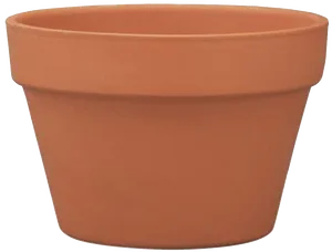 Classic Terra Cotta Plant Pot PNG Image