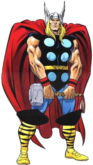 Classic Thor Comic Art PNG Image