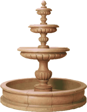 Parigi Pond Outdoor Cast Stone Garden Fountain Fountain - Mexican Cantera Fountains, HD Png Download PNG image with transparent background