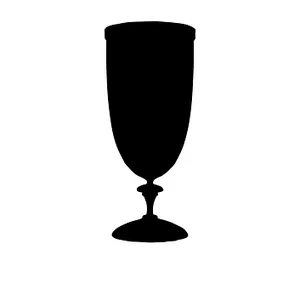 Classic Trophy Silhouette PNG Image