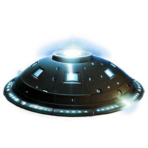Classic UFO Flying Saucer PNG 06202024 PNG