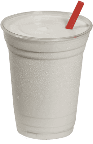Vanille Thick Shake - Vanilla Milkshake In Plastic Cup, HD Png Download PNG with transparent background