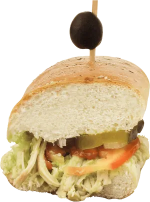 Classic Veggie Sandwich PNG Image