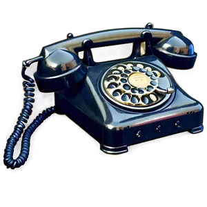 Classic Vintage Telephone Png Joc PNG Image