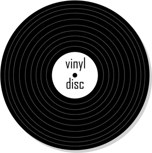 Classic Vinyl Record Graphic PNG Image