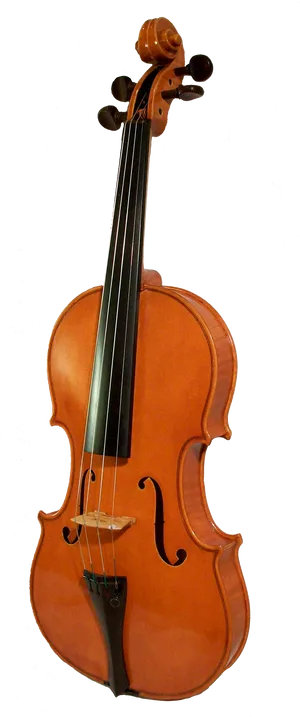 Classic Violin Isolatedon Blue Background.png PNG Image