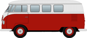 Red Volkswagen Camper Van Clipart - Volkswagen Type 2, HD Png Download PNG with transparent background