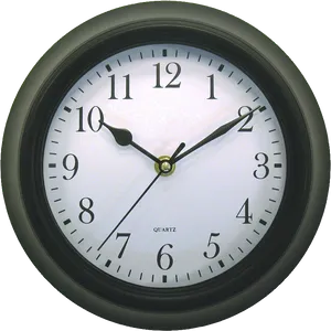 Classic Wall Clock White Face PNG Image