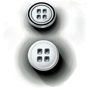 Classic White Button Clipart Png Eph38 PNG Image