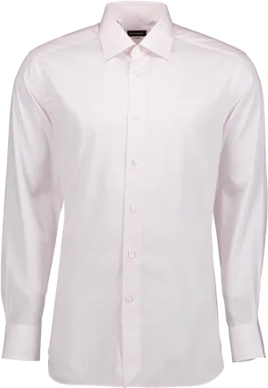 Classic White Dress Shirt PNG Image
