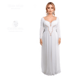 Classic White Gown PNG mbe97 PNG