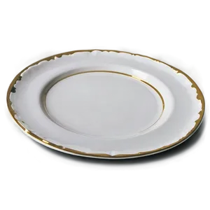 Classic White Plate Png Aiv75 PNG Image