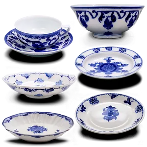 Classic White Porcelain Dishes Png Syf11 PNG Image