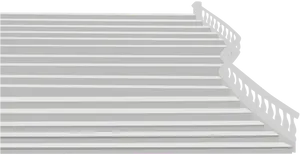 Classic White Staircase Design PNG Image