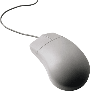 Classic Wired Computer Mouse PNG