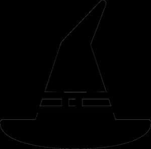 Classic Witch Hat Silhouette PNG