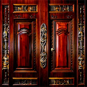 Classic Wooden Door Design Png Cem PNG Image