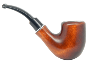 Classic Wooden Smoking Pipe PNG image with transparent background