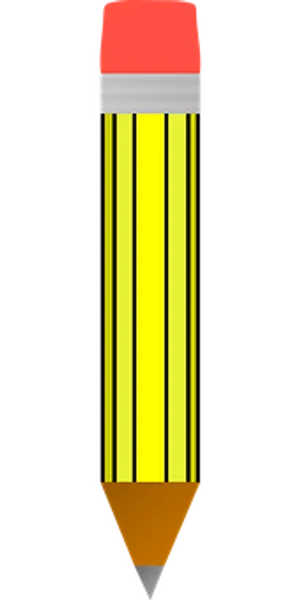 Classic Yellow Pencil Graphic PNG Image